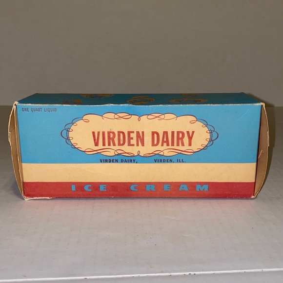 Virden Dairy Accents Vintage Virden Dairy One Quart Ice Cream Box
